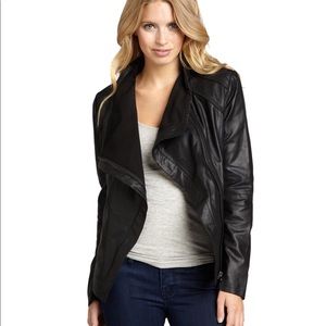 Ellie Tahari lamb leather jacket